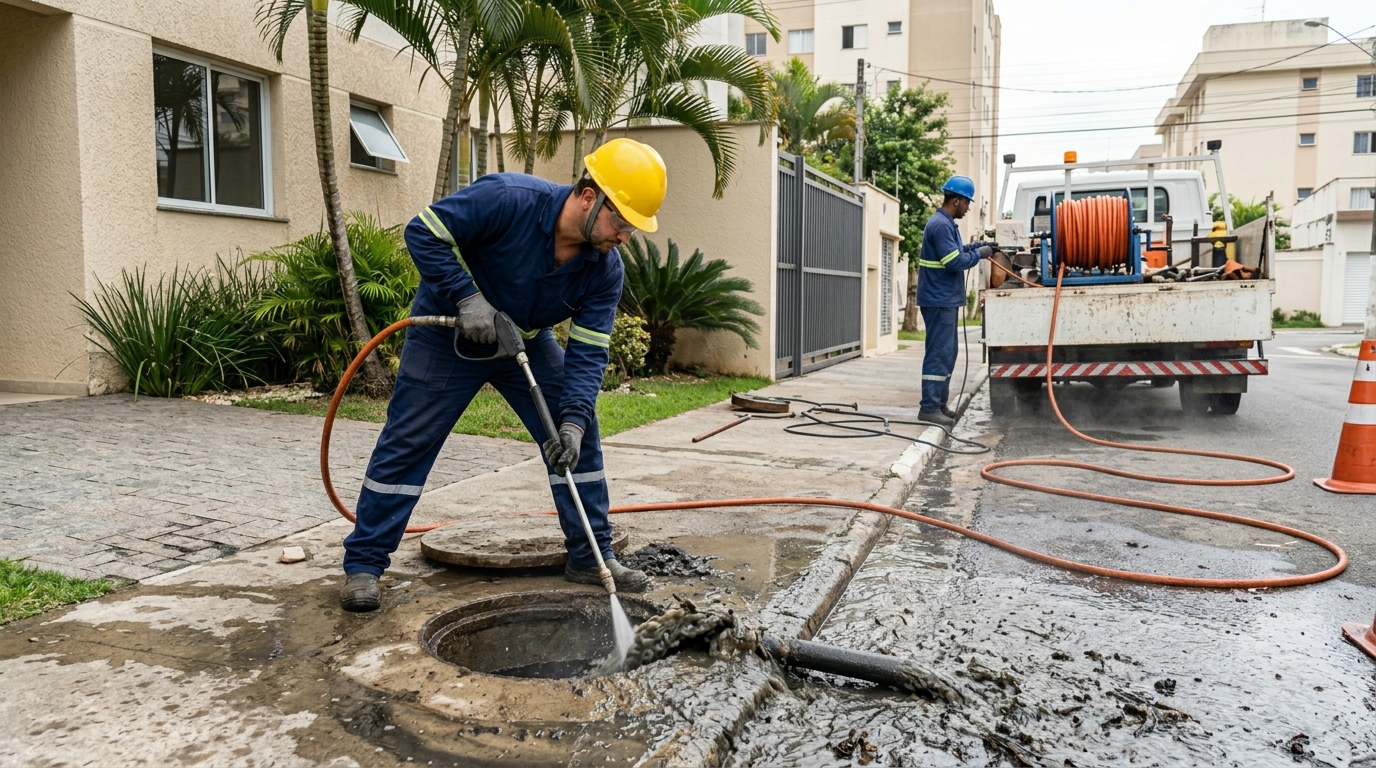Hidrojateamento Industrial em Aparecida de Goiânia‑GO