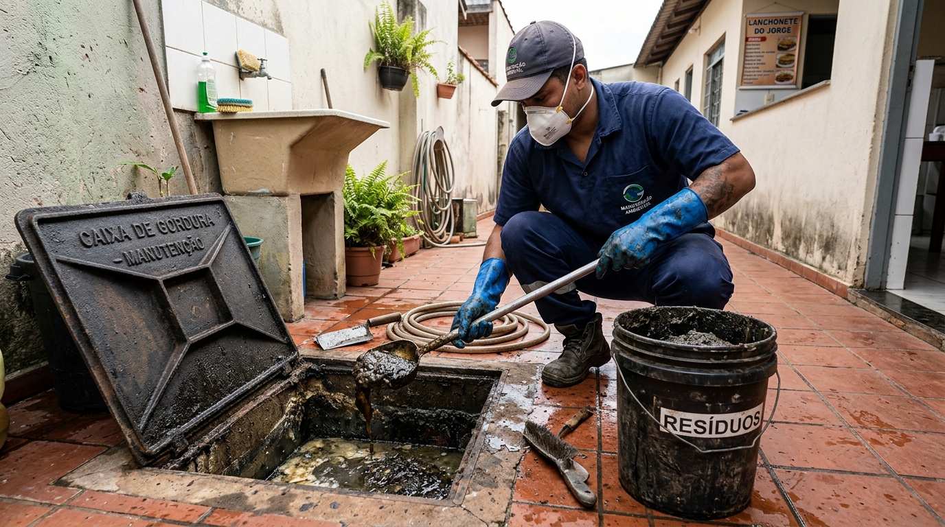 Manutenção de Caixa de Gordura em Aparecida de Goiânia‑GO